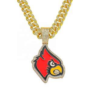 Unisex Luxury Trendy Hip-hop Style Customized 14K Gold Plated Sterling Silver <b>Moissanite</b> <b>Jewelry</b> High Quality Red Bird Pendant - Product Image 1