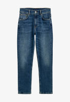 Pantalones Vaqueros de Mezclilla Duraderos de Secado Rápido, Cintura Media, Corte Recto, Casuales, de Algodón para Hombre, para Trabajo y Uso Casual en Invierno