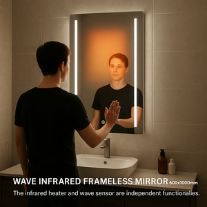 New Release 500W Infrared <b>Mirror</b> with Wave-Control LED for Student Housing Commercial Projects Architects & Fit-Outs - Product Image 2