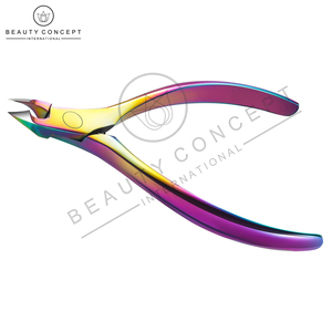 Rainbow Stainless Steel Cuticle Nipper Wide Jaw Opening Professional Sustainable Beauty Concept Home Personal Care Wholesale - Product Image 2