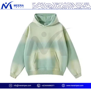 Trendy Eco-Friendly Acid Wash <b>Hoodie</b> - Sustainable Cotton Blend Pullover with Retro Vibes - Comfortable and Warm - Product Image 2