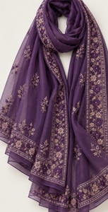 Retro Hollow <b>Lace</b> Cashmere Long Muslim Head Wrap Shawl Holiday Sun-Protection Decorative <b>Scarf</b> Light-Luxury Rose-Embroidered - Product Image 6