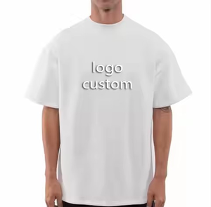 Camisetas de manga corta de gran tamaño lisas al por mayor, camiseta transpirable con relieve para hombre, crea tu propio estilo con logotipo y diseño personalizados - Product Image 4