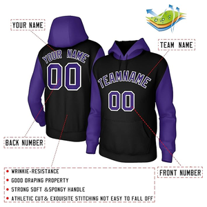 Sweats à capuche personnalisés en polyester sublimé personnalisé vierge thermique-Hommes Jeunes Personnalisez vos propres sweats à capuche cousus Logo du numéro de nom de l'équipe - Product Image 2