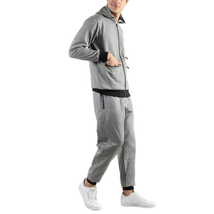 Chándales con Capucha Personalizados para Hombre, Mezcla de Poliéster/Algodón Sólida, Ligeros, Transpirables, Informales, para Correr en Invierno, con Cordón Ajustable - Product Image 4