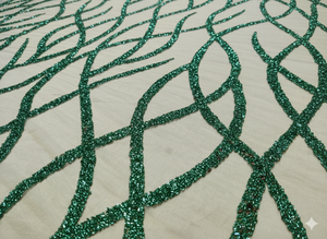 ชุดเดรสงานแต่งงานสำหรับผู้หญิง ผ้าตาข่ายระบายอากาศ ทำมือ ดีไซน์ล่าสุด ประดับลูกปัด ถัก ปัก ลาย  เป็นมิตรกับสิ่งแวดล้อม ไม่ใช่ผ้าไม่ทอ - Product Image 5