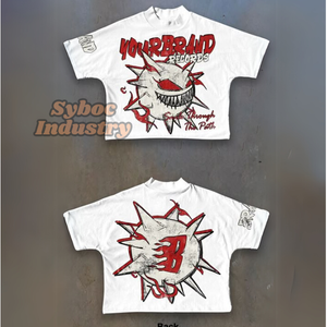 Boxy Fit recadrée t-shirt pour hommes nouveau Style Vintage 400 GSM coton élégant sur la taille t-shirt personnalisé pour garçon Street Wear - Product Image 6