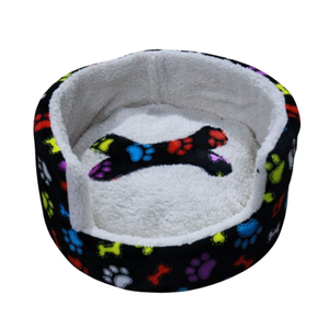 เตียงนอนสุนัขทรงกลมทันสมัย ทนทาน นุ่มสบาย แบบโดนัท บุด้วยขนสัตว์ ซักมือได้ สำหรับแมวและสุนัข ขายส่ง - Product Image 4