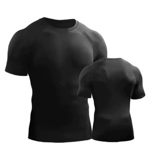 Hot selling sublimation gym fitness compression Rash Guard <b>shirt</b> <b>men</b> Comfortable mama <b>swimming</b> rash guard for Unisex - Product Image 2