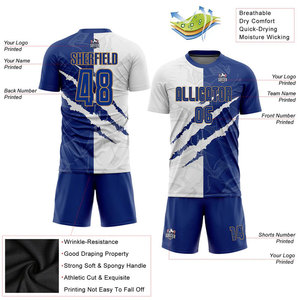 เสื้อเจอร์ซีย์ฟุตบอลระบายอากาศได้ดีชุดเล่นกีฬาของผู้ชายเสื้อฟุตบอลออกแบบได้เองมองเห็นได้ชัดเจน - Product Image 5
