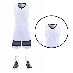 Uniformes de Baloncesto Personalizados al por Mayor con Impresión Digital, 100% Poliéster, Sin Mangas, de Secado Rápido y Transpirables, para Entrenamiento Deportivo - Product Image 5