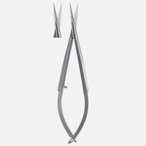 Tijeras Noyes Iris, tijeras quirúrgicas finas, tijeras de disección de acero inoxidable para uso clínico oftálmico y médico - Product Image 2