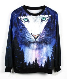 เสื้อสเวตเตอร์คอกลมของผู้ชาย3D ลายพิมพ์ซับลิเมชันสีพื้นขนาดพลัสไซส์ออกแบบได้ตามต้องการ - Product Image 2