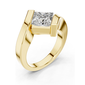Anillo de Diamantes de Laboratorio de 2 Quilates para Mujer, Claridad VVS-VS EF, Oro de 18 Quilates, 14 Quilates, 10 Quilates y Plata 925, Oro Rosa, Amarillo, Blanco y Moissanita - Product Image 4