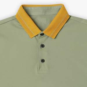 Polos de Jersey de algodón de golf personalizados al por mayor, polos de hombre de talla grande de tejido de punto personalizados - Product Image 2