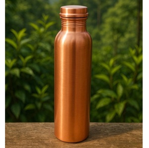 Bouteille d'eau écologique en cuivre pur de 1000 ml, étanche, durable, personnalisable - Product Image 1