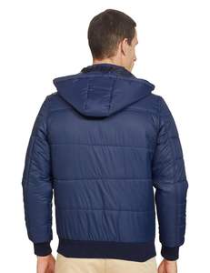 Chaqueta de invierno unisex para hombre, chaqueta acolchada de nailon con relleno de algodón acolchado, manga larga, informal, de longitud estándar, estaciones del monzón - Product Image 2