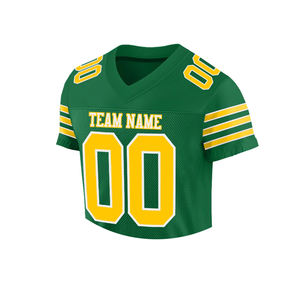 American Football Jersey Short Sleeve V Neck 100% Polyester Breathable Quick Dry Unisex Adult with Customized Team <b>Number</b> - Product Image 2