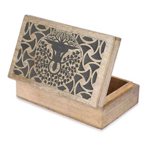 Caja de madera pulida de alta calidad con bisagras fuertes y diseño elegante, perfecta para almacenamiento decorativo y funcional para exportación a granel - Product Image 2