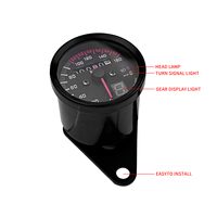 Reparasi baru, Kilometer lampu depan LED untuk lampu sein, lampu indikator Gir, Odometer, Speedometer elektronik sepeda motor