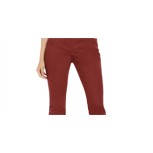 Jeans skinny taille haute essentiels pour femmes INC International Concepts, coupe ajustée, denim respirant, couleur rouge, taille 16 - Style simple et tendance - Product Image 2