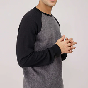 El mejor material del fabricante superior 100% camisetas de manga larga de algodón Tasa de fábrica Camisetas superiores - Product Image 4