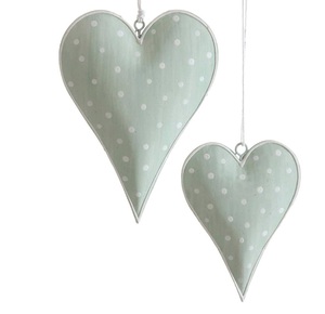 Colgante de corazón de Metal de estilo moderno, decoración navideña rosa, suministros festivos para fiestas, decoración en forma de corazón - Product Image 3