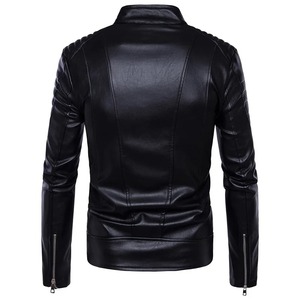 ¡Novedad de 2025! Chaqueta de cuero personalizada de alta calidad para hombre, ropa informal de diseño de alta moda, tela de lona para invierno - Product Image 3