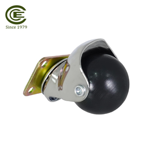Roue pivotante à bille de 40 mm avec plaque supérieure en PP et design moderne en acier pour meubles de salon et petits équipements - Product Image 3