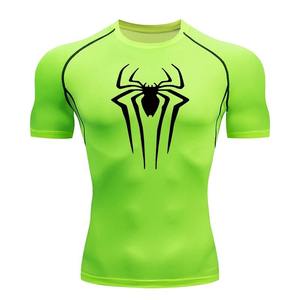 <b>Men</b> compression rash guard with lightweight fabric, flexible design for <b>swimming</b> and gym. - Product Image 4