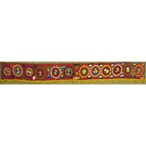 Arte decorativo hecho a mano en Afganistán, de algodón, listo para colgar en la pared del hogar, 138 x 16, Panwd0011 - Product Image 1