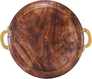 Bandeja de servicio de madera de Acacia Tango de alta calidad Bandeja de café de madera de mango de lujo para uso doméstico Mejor servicio al por mayor del fabricante - Product Image 2