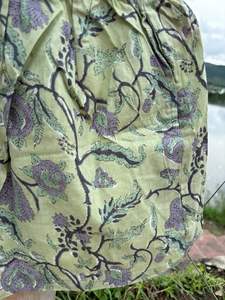 กางเกงขาสั้นผ้าฝ้าย Jaipur พร้อมกระเป๋าขนาดเล็กสไตล์ฮิปปี้โบฮีเมียนแบบเชือกลายดอกไม้โบฮีเมียนกางเกงขาสั้นแฮนด์เมดสไตล์โบฮีเมียนผ้าฤดูร้อน - Product Image 5