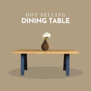 Table de jardin en teck massif, table à manger extérieure moderne, mobilier d'extérieur personnalisable en couleur pour hôtel, villa, cour. - Product Image 5