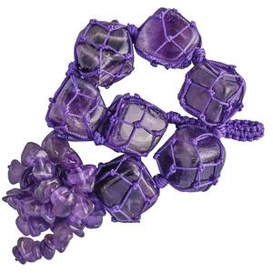 Colgador de pared caído, colgador de pared de piedra amatista, cristal curativo, piedra preciosa, Chakra, colgador de pared caído, mayorista - Product Image 5