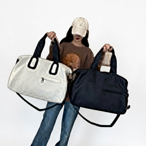 Unisex Sport <b>Duffel</b> <b>Bag</b> Adjustable Strap Diamond Pattern Large Capacity Zipper Closure Water Resistant Travel Gym <b>Bag</b> - Product Image 1