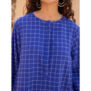 Conjunto de Kurta Nina Cotton en Color Sólido - Product Image 5