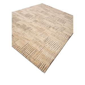 Abstract <b>Wool</b> Hand Knotted Rugs LCA-1533 Thyme Beige <b>Brown</b> for Living Hallway Entryway Bedroom-Rectangle Puzzle Puzzle Carpet - Product Image 2