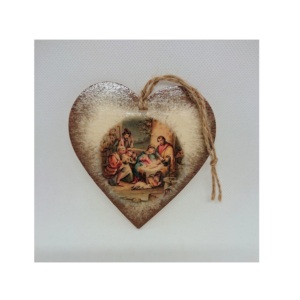 Décorations suspendues en forme de coeur de bonne vente pour Noël et le Nouvel An ornements de fête de fête en gros de l'usine - Product Image 3