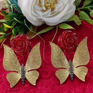Boucles d'oreilles à la mode Style papillon pierres de Zircon étincelantes Look mignon accessoires de mode pour la fête des femmes vêtements de mariage idée cadeau - Product Image 1