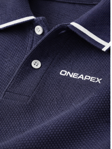 Camisa Polo Personalizada para Hombre - Manga Corta, Poliéster, Uniforme Corporativo y de Equipo (Azul Marino) - Product Image 4