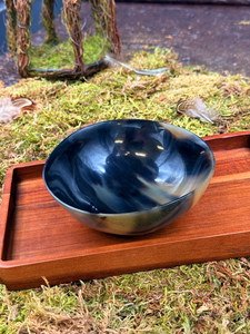 Cuenco Pequeño de Cuerno de Búfalo Natural Pulido, Redondo y Grueso, Ecológico, para Condimentos, Bebidas, de Lujo, por Crescent Crafts - Product Image 6