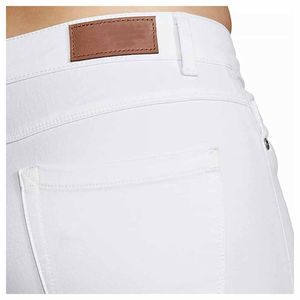 กางเกงยีนส์ขาตรงสตรีทแวร์สำหรับผู้หญิงกางเกงยีนส์ผ้ายืดสำหรับฤดูหนาวผ้าย้อมสีพื้น - Product Image 6