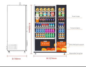 Máquina Expendedora Multifuncional de Monedas/Fichas, Máquina Expendedora de Alimentos y Bebidas de Autoservicio para Venta al por Mayor en EE. UU. y Europa - Product Image 5