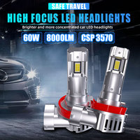 Ampoules LED pour voiture à lumière blanche 6000K, Plug and Play, H7 H4 9005 9006 H11, phares LED pour modèles de voitures A4 A3 A1 X2