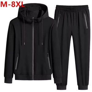 Ensemble de survêtements à capuche personnalisés 2 pièces pour hommes et femmes - Unisexe 100% coton Taille élastique Vêtements de sport - Product Image 6
