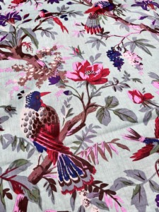 เดรสผ้าฝ้ายพิมพ์ลายบล็อกมือสวยงามอเนกประสงค์สำหรับเด็กผู้หญิงชุดกระโปรงงานฝีมือกระเป๋าผ้าม่านระบายอากาศน้ำหนักเบา - Product Image 2