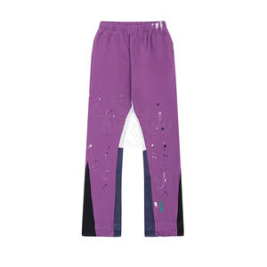Private Label Men Flare Pants Solid Color Men Flare Pants Side Pockets Flare Pants For <b>Sale</b> - Product Image 3