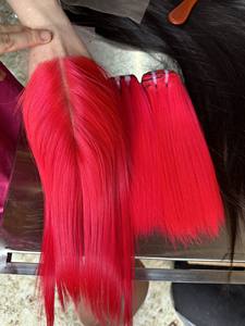 Vente en gros paquets de cheveux humains vierges Remy soyeux os droit dentelle fermeture ensemble perruques de cheveux bruts vietnamiens - Product Image 4