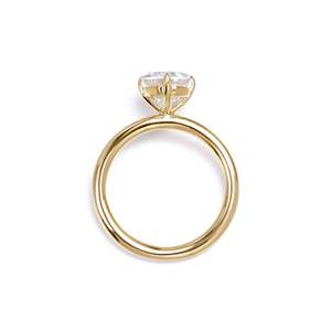 Modern Emerald Cut <b>Diamond</b> <b>Ring</b> Setting 2 Ct D-F VVS1-VS2 Lab Grown <b>Diamond</b> In 14K And 18K Yellow Gold Bridal Shower Gift Idea - Product Image 3